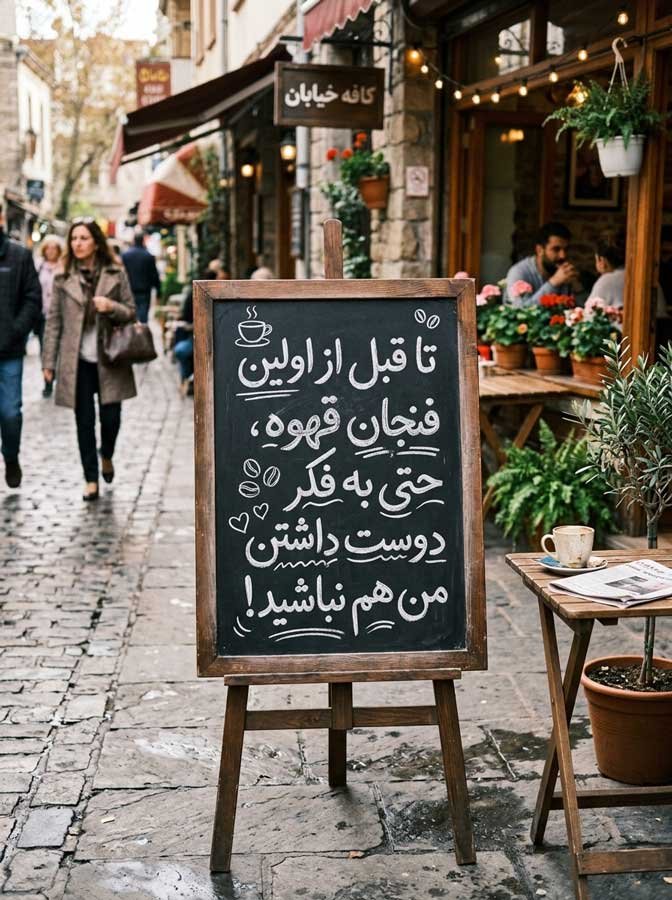 تابلو تختهای کافه