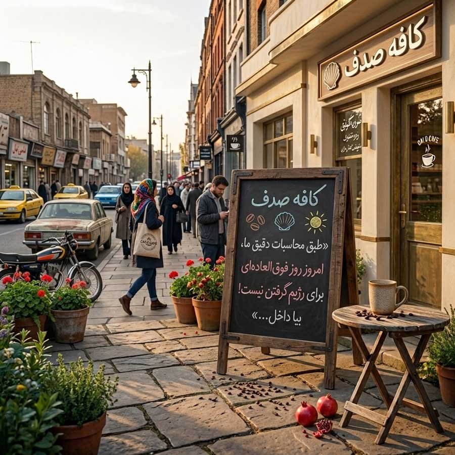 تابلو تختهای کافه
