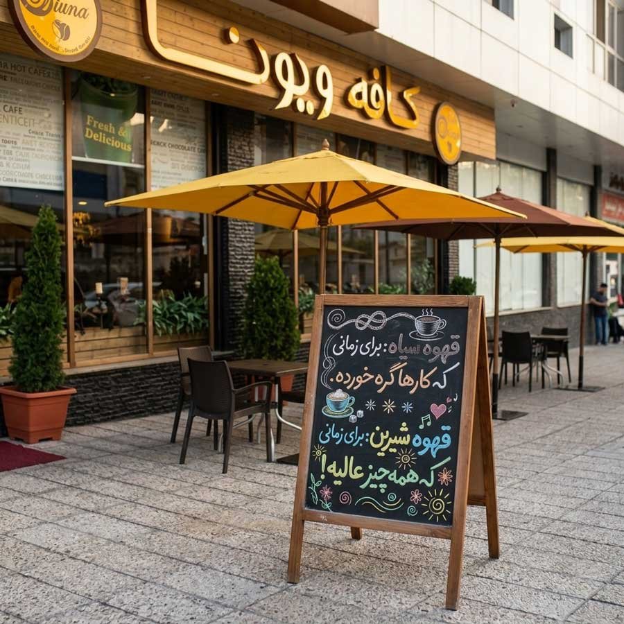 تابلو تختهای کافی شاپ