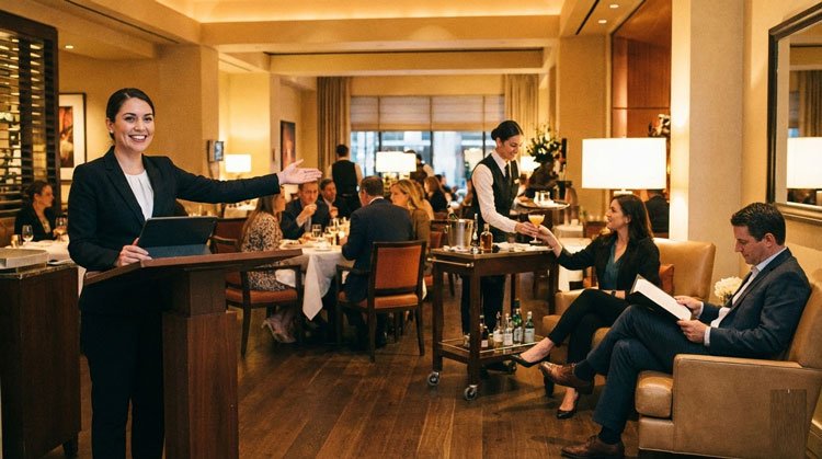 مسئولیتهای میزبان رستوران