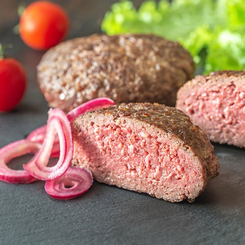 همبرگر مدیوم ریر  (Medium Rare)