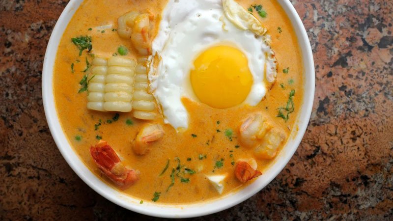 سوپ چوپه د کامارونس از پرو (Chupe de Camarones | Peru)
