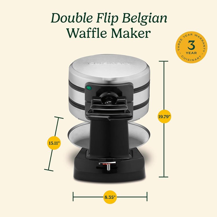 تحلیل تخصصی وافل ساز دوبل بلژیکی کویزینارت (Cuisinart Double Belgian Waffle Maker)