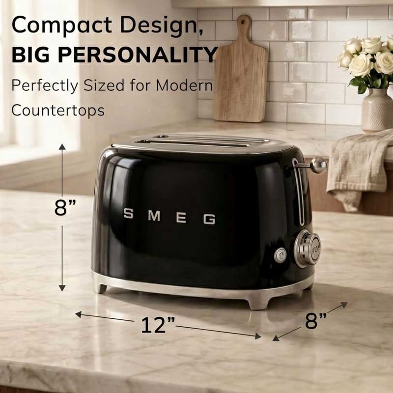 توستر اسمگ دو شیاره (Smeg 2-Slice Toaster)